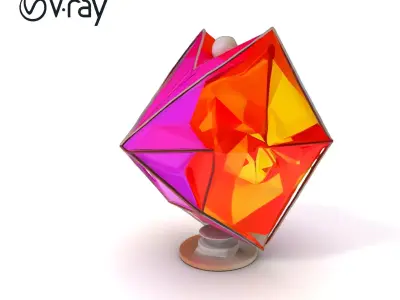 Abstract Geometric Sculpture Model Pack Low-poly 3D model