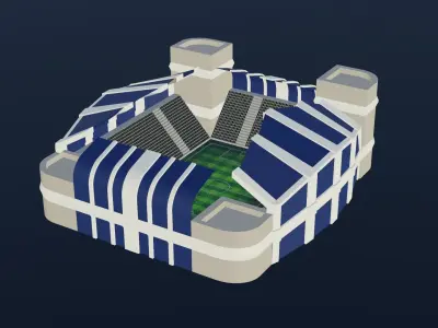 Football Stadium - Tottenham Hotspur Low-poly 3D model