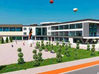 Modern Exhibition and Innovation Center  3D model