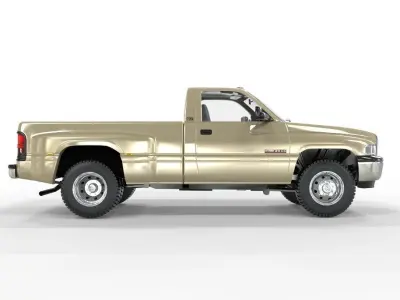 1998 Dodge Ram 3500 Dually 3D model