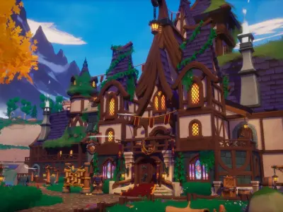 Emberheart Tavern - Stylized Modular Asset Kit for Unreal Engine Low-poly 3D model