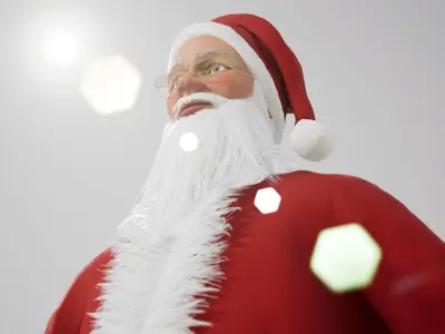 Santa Claus - UE4 Low-poly 3D model