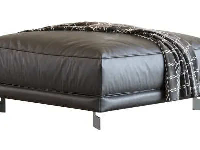 Ottoman Driade Bedda design Terry Dwan 3D model