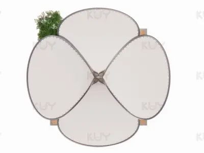 petal module Low-poly 3D model