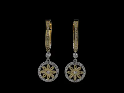 EARRINGS J 999 3D print model