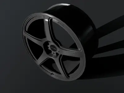 Work Emotion T5R Low-poly 3D model