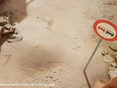 Lowpoly CITY TRAFFIC STREET SIGN No Overtaking VR AR Games 3D Low-poly 3D model