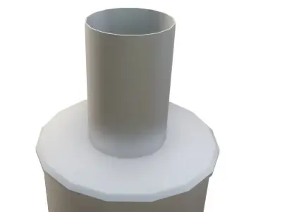 Exhaust Muffler Low-poly 3D model