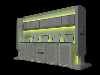  Booth Exhibition Stand a444c 3D model