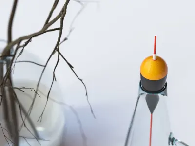 Three modern glass vase 3D model