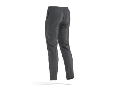 Black Sport Pants - sporty training trackpants 3D model