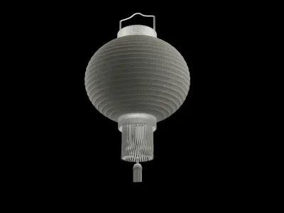 Chinese red lantern 3D model 53