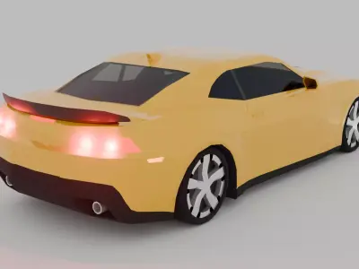 Low Poly Chevrolet Camaro 2014 Low-poly 3D model
