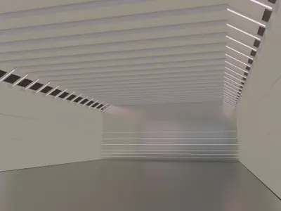 Hall factory warehouse car studio 3D model