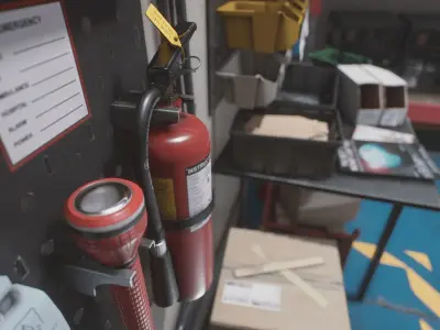 Storage House Set - Unreal Engine Asset Pack Low-poly 3D model