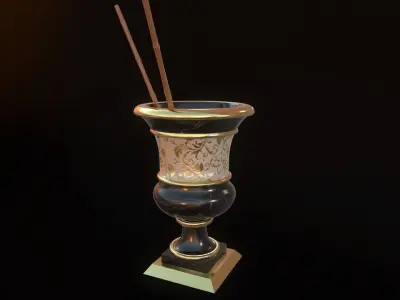 Decorative Big Vase PBR  3D model