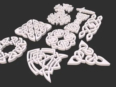 Celtic ornament  3D model