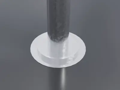 Bollard Light Low-poly 3D model