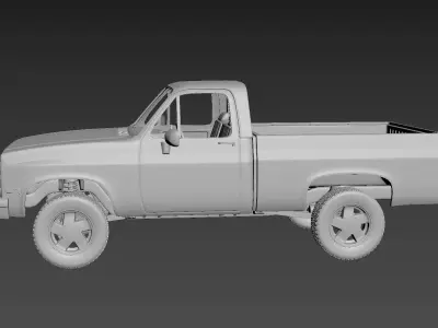 Chevrolet C-K  Regular Cab 1986 3D print model