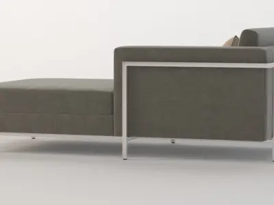 Davenport Bi Sectional Chaise Daybed 3D model