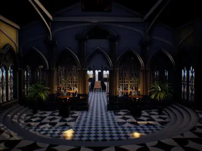 Royal Palace UNREAL ENGINE Low-poly 3D model
