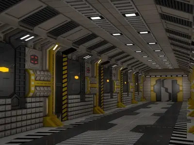 Sci Fi Corridor  3D model