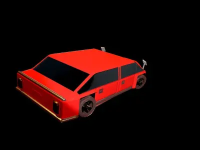 Car3d model for game engine 3D model