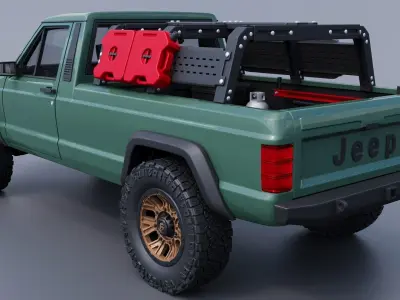 Jeep Comanche 1985 Custom 3D print model
