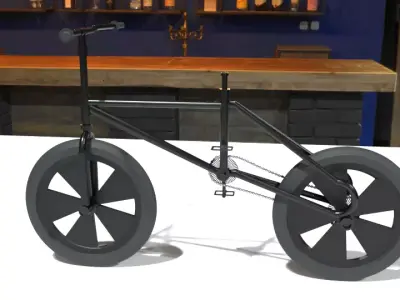 bicycle on table 3D model
