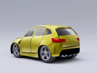 Toon car 01 model  3D model