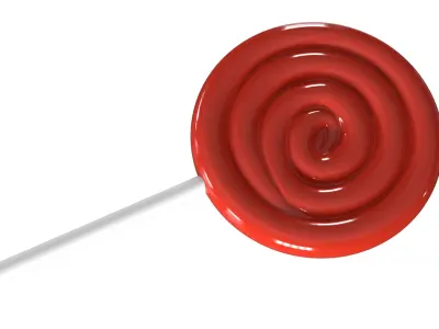 Round lollipop 3D print model