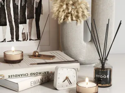 decorative set 01 3D model