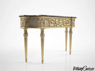 William Switzer Charles Pollock Fishman console 3D model