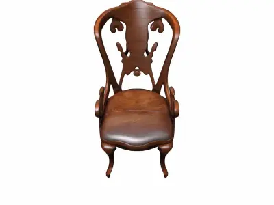 3d Model  Restaurant Interior With Comfortable Side Chair   3D model