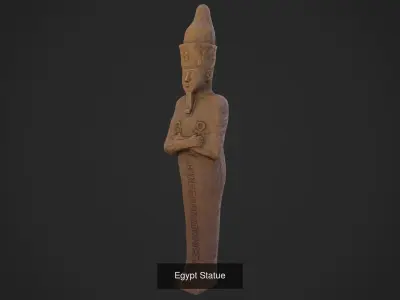 Collection of ancient Egyptian statues