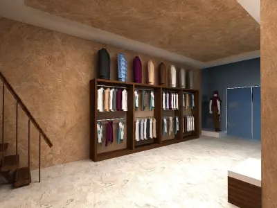 clothing store 3D model
