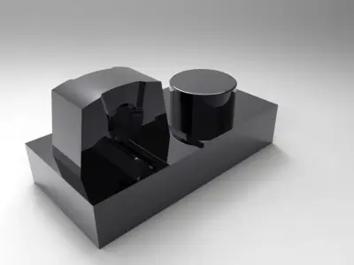 Lego 1 x 2 Click Plate Free 3D model