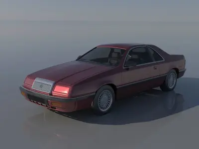 Chrysler LeBaron Coupe 1989 3D print model
