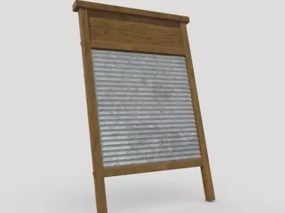 Washboard Low-poly 3D model