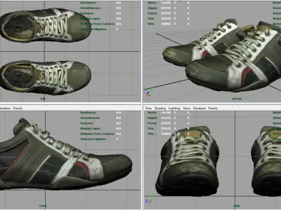 Sneakers spartacus shoes Low-poly 3D model