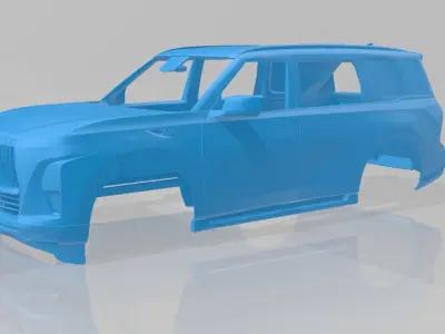 Infiniti QX80 2025 - Body Car STL Model 3D print model