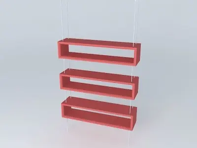 Suspended niches  Steel cables  Ceiling Free 3D model