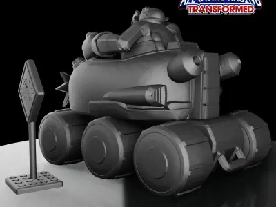 DR EGGMAN - ROBOTNIK - SONIC and ALL-STARS RACING TRANSFORMED 3D print model