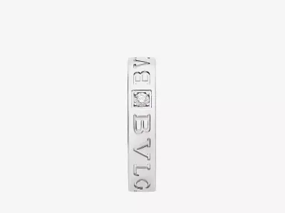 BULGARI - B ZERO 1 RING - ESSENTIAL LOGO BAND WITH DIAMOND 3D print model