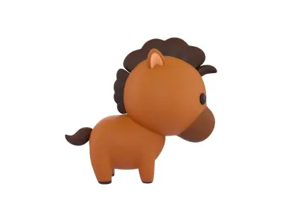 Character040 Horse 3D model