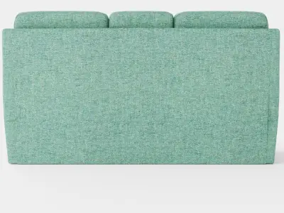 Ocean Sofa Low-poly 3D model