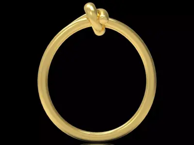 stl 3dm gold ring knot design model gr0146 3D print model