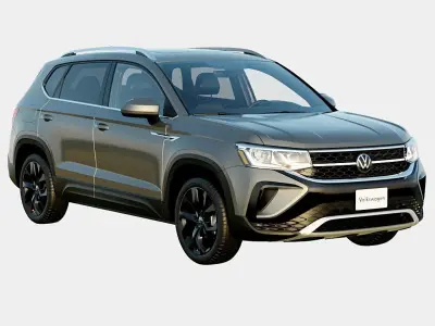 Volkswagen Taos 2024 SE Spec Low-poly 3D model