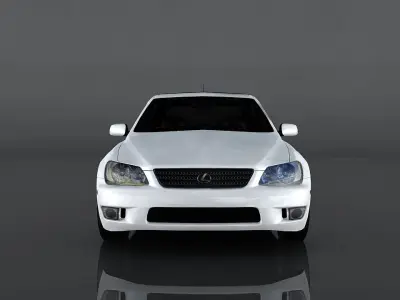 Lexus IS300 Low-poly 3D model