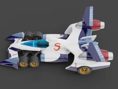 Future GPX Cyber Formula Asurada AKF Miniature Fan Art 3D print model